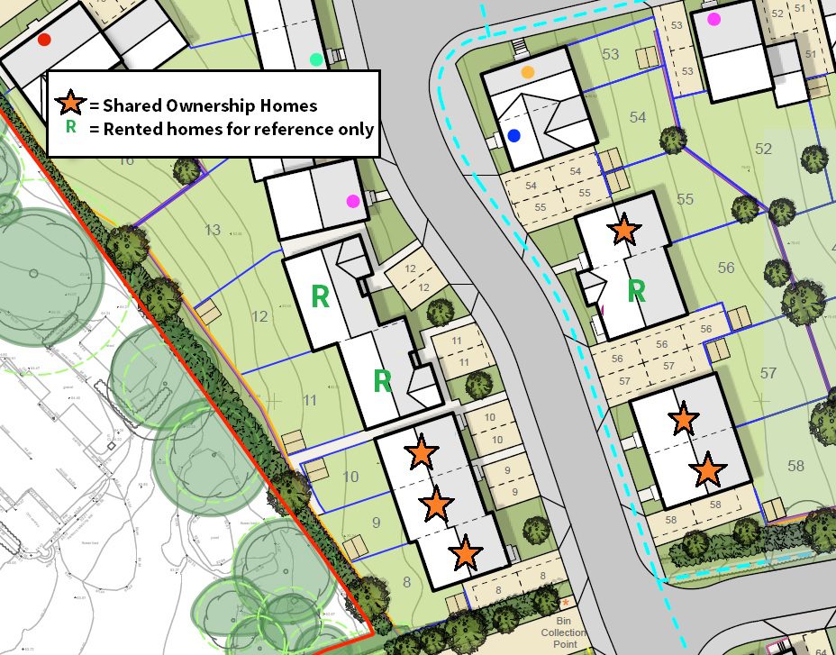Site Plan Plots 8,9,10,55,57,58