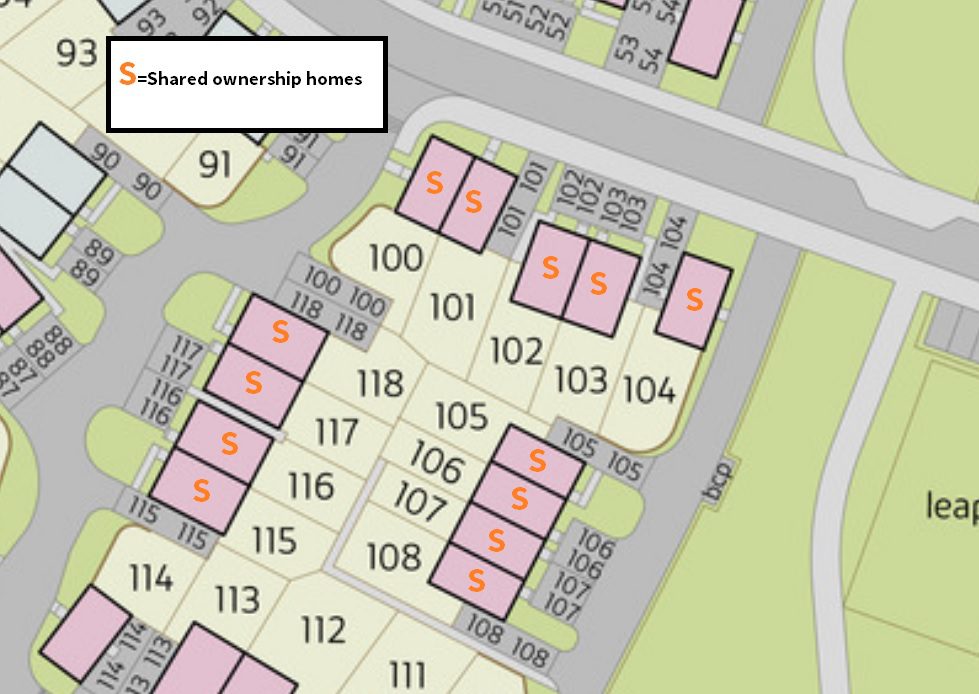 Plots 100 108 Site Plan
