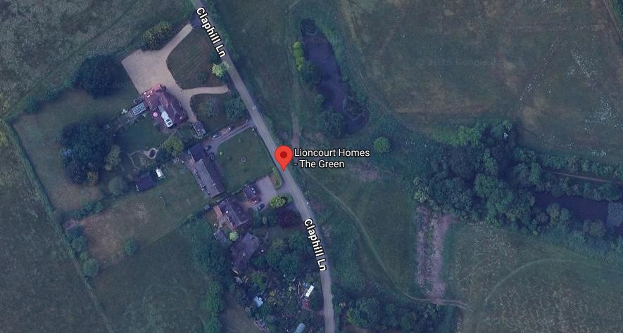 The Green Rushwick Zoomed In Map