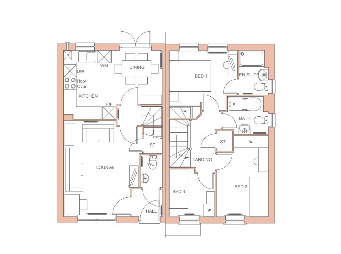 Brook View Archford Floor Plan 3b